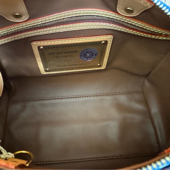 đLOUIS VUITTON RUNWAY Calfskin Monogram Speedy P9 Bandouliere 25 BLUE-GIFTABLE - Picture 11 of 15